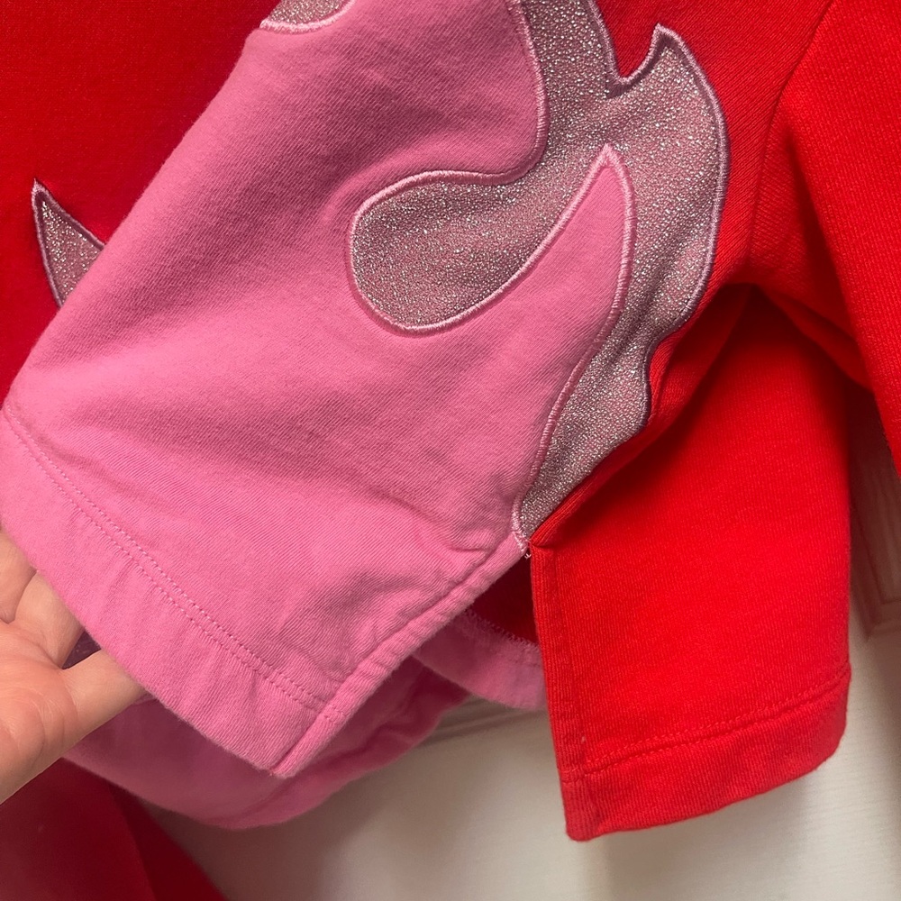 Lazy Oaf Cropped Flame Sweater - Picture 8 of 11